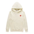 C050c off-white red heart
