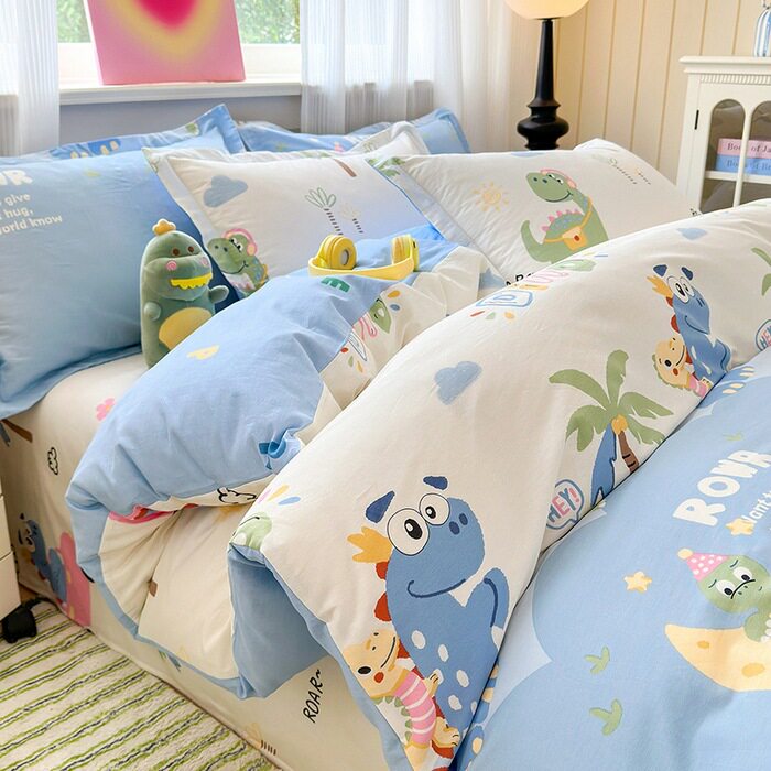 【100%両面ピュアコットン】リゾート恐竜