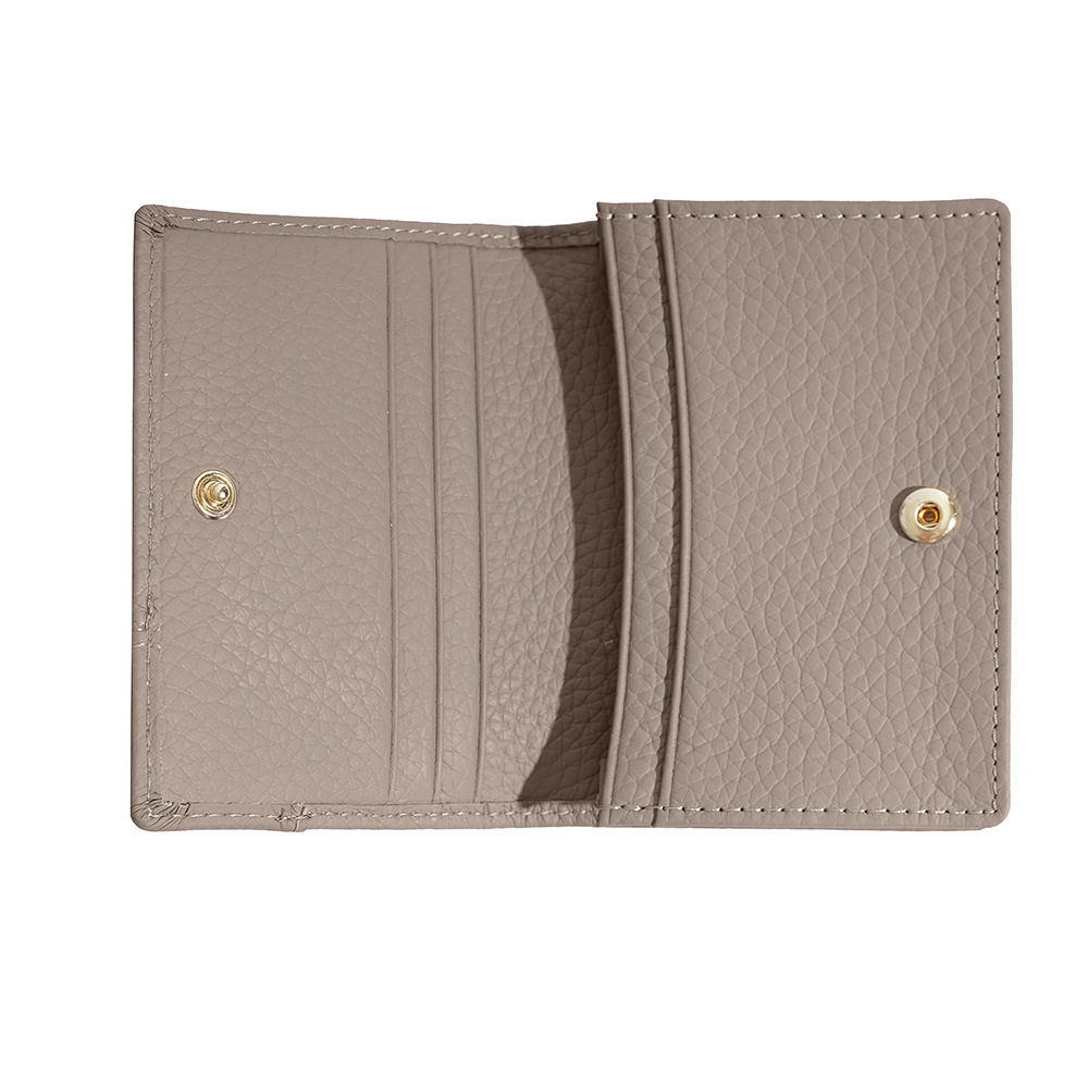 New multi-functional card bag leather business card bag fashion Japanese and Korean leather business card holder creative storage coin purse cross-border