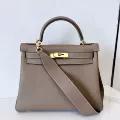 Khaki gold buckle