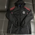 7-2627 thin hooded windbreaker flamenco black