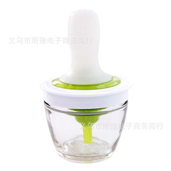 Silicone BBQ Brush Household Baking Squeeze Quantitative Oil Bottle Oil Brush Integrated Portable Oil Leakage Brush Bottle Wholesale