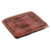 Spot Disposable Takeaway Fast Food Box Microwaveable Japanese Food Grade Plastic Pp Three-Compartment Packed Lunch Box