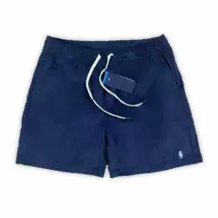 Summer Casual Straight-Leg Knee-Length Shorts for Men and Women, Old Money Style with Embroidered Pony Logo Pattern, Corduroy Casual Shorts