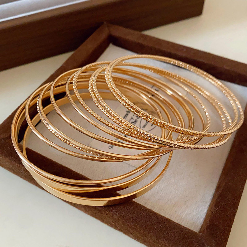 欧美跨境简约时尚手镯臂环小众冷淡风气质手环高级感百搭手饰批发