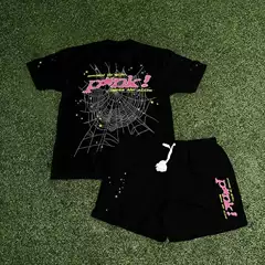 2025 Summer 3D Creative Digital Printed Round Neck T-shirt and Shorts Set