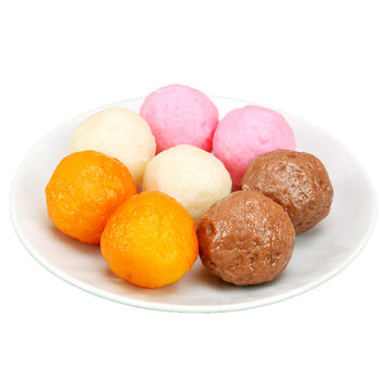 Large simulation fish balls, beef balls, shrimp balls, hot pot side dishes model shabu shabu shabu shabu window hotpot restaurant dishes display props