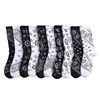 Tide brand cashew flower vintage socks street fashion black and white stocking totem ladies in the tube tide socks manufacturers wholesale