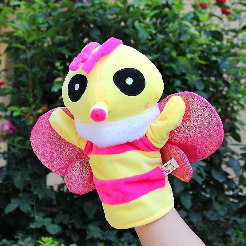 可张嘴卡通动物毛绒手偶亲子玩具嘴巴能动 多种款式 跨境现货混批