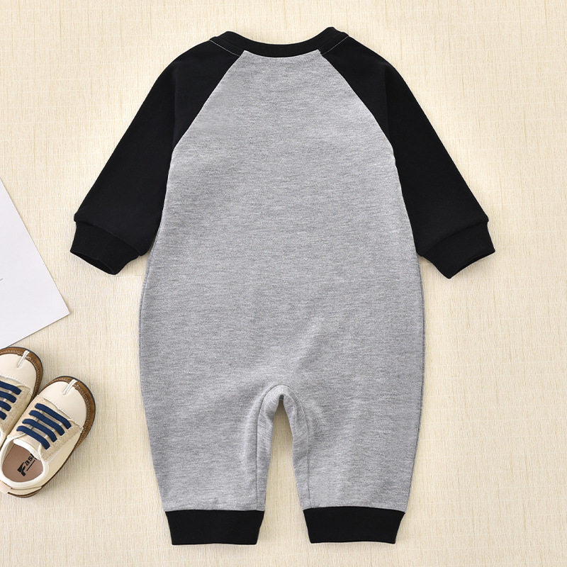 Baby 100 Days Old Spring and Autum Baby Crawling Clothes Spring and Autum Newborn Thin Jumpsuit Pure Cotton Harem Long Sleeves