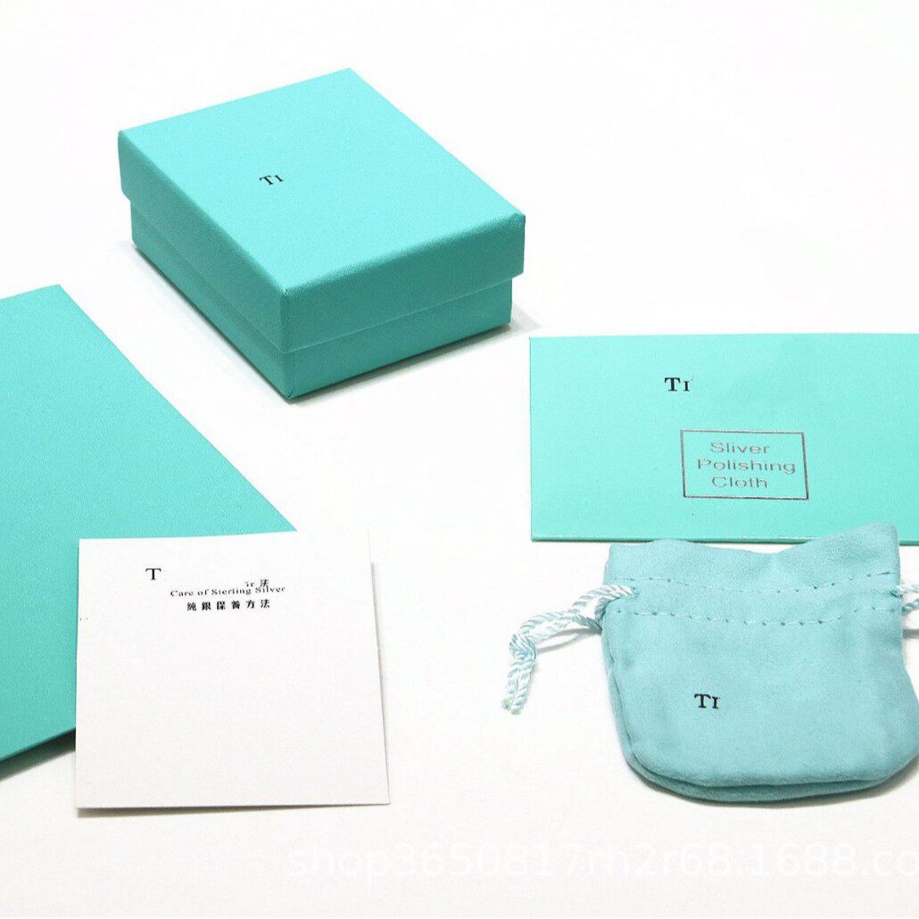 tT Jiadijia Light Green Jewelry Jewelry Necklace Ring Bracelet Packaging Box Cloth Bag Gift Bag Original Packaging Box