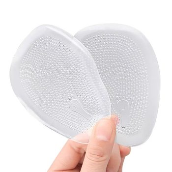 Women's High-Heeled Shoes Walking Pads, Foot Pads, Half-Size Pads, Gel Thickeneded Non-Slip, Pressure-Reducing, Anti-Wear Massage Insoles