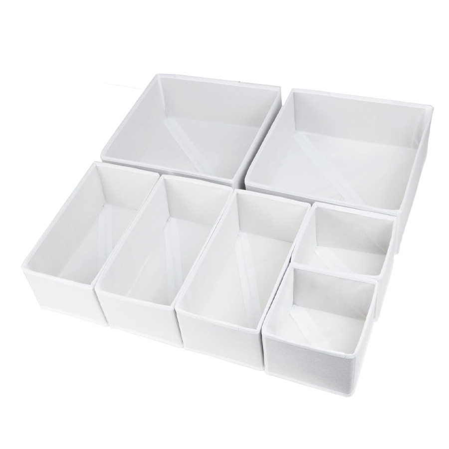 Washable Non-Woven Intimates Storage Box for Daily Use at Home, Foldableable Storage Box, Wardrobe Drawer Storage Box