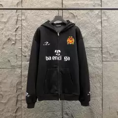 Correct Version of Paris B's 25Fw Man Series No. 10 City Limited Zipper Sweatshirt Couple Cardigan Jacket