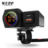 One-To-Three Motorcycle Charger Voltage Temperature Digital Display Dual USB Mobile Phone Charger Pd Car Charger Wholesale
