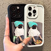 For Apple iPhone15/14promax phone case cartoon puppy 13/12/11/16 popcorn