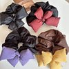 High-grade gray wood ear hair ring cotton purple bow head rope horsetail ball head South Korea new hair accessories for women