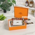 Cuihua horse picture-large-red bottom-ashtray-gift box