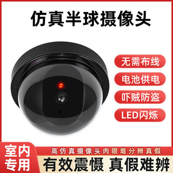 Simulated Camera Indoor Fake Monitor No-Drill Home Door Fake Camera Model Probe for Home Security