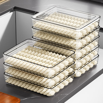 Dumpling Box Food-Grade Frozen Sealed Fresh-Keeping Box Dumpling Wonton Quick-Frozen Home Kitchen Refrigerator Box