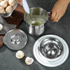 Cross-border Hot Sale 304 Stainless Steel Egg White Separator with Barrel Egg Separator Household Baking Tools Egg Separator