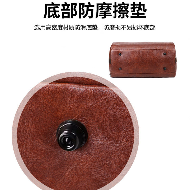 Cross-border Suit Bag High-end Leather Suit Bag Business Outgoing Folding Travel Bag with Shoe Bin Portable Luggage Bag