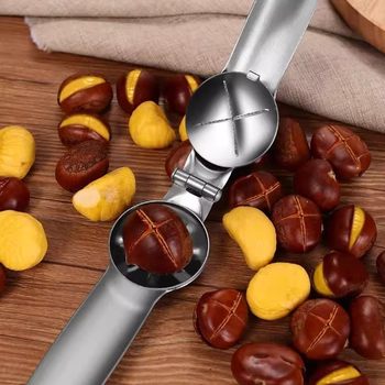 Stainless Steel Chestnut Shell Opener Tool for Cutting and Opening Chestnut Shells