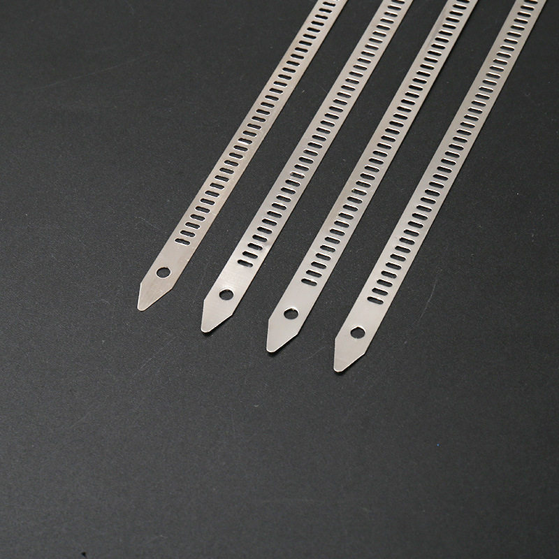 Three-Hook Stepped Cable Ties, High Temperature Resistant Self-Locking Straps, Marine Metal 304 Stainless Steel Cable Ties Wholesale