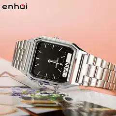 New Kajia Watch Men's Business Simple Waterproof Fashion Multi-Functional Retro Steel Band Rose Gold Quartz Watch