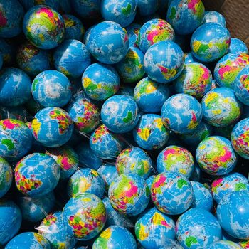 Cross-Border Solid Sponge Elastic Soft Ball Children's Educational Early Education Toy Ball Map Ball Hand Pinch Decompression Grip Ball