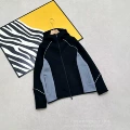 Black and ash gray jacket