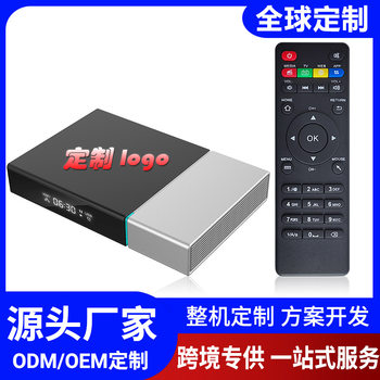 Foreign Trade Cross-Border Rk3566 Network Set-Top Box Gigabit Supports Built-In Sata Hard Disk/4G Module Tv Box