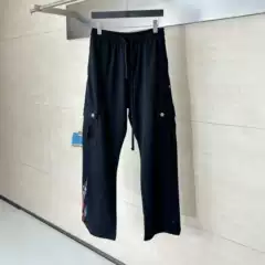Cross-Border High-End Version of Croton's Early Autumn New Style Workwear Casual Sweatpants with Sanskrit Graffiti Print on the Back and Pockets