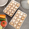 Single-layer Egg Storage Box Household Kitchen Refrigerator Fresh-keeping Egg Box Stackable Catchable Plastic Egg Pad