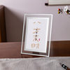 Calligraphy Photo Frame Display 8inch Inspirational Framed Picture Frame DIY Transparent Crystal Glass 7inch 6inch Photo Frame Wholesale