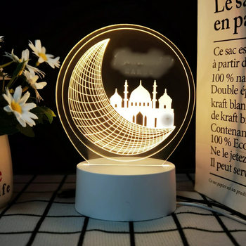 Manufacturer Wholesale Cross-Border Arabian 3D Night Light Children's Bedroom Creative Atmosphere Table Lamp Middle Eastern Style Gift Lamp