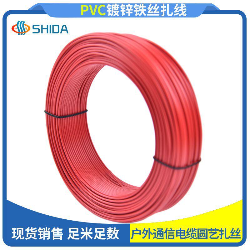 Ready-Made Plastic-Coated Wire Galvanized Iron Wire Plastic-Coated Wire and Cable Gardening Craft Gifts Toys Binding Wire Wholesale