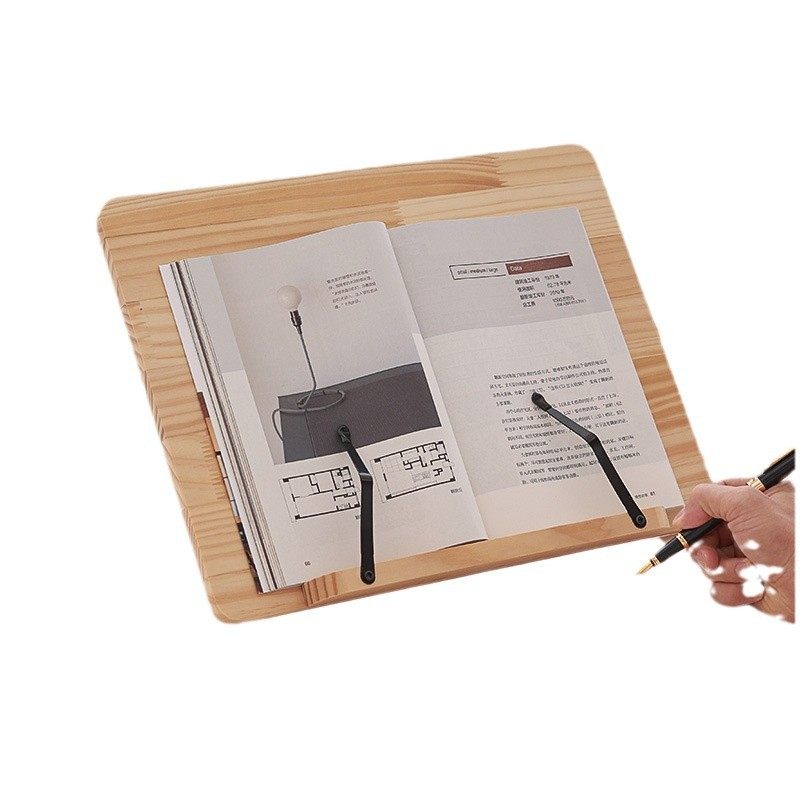 Wooden Reading Stand, Bookshelf, Children's Reading Book Holder, Multifunctional Reading Stand for Mobile Phones and Tablets, Desk