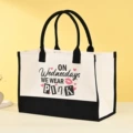 Black and white patchwork letter nurse bag