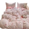No Value Package, Category a Mother and Baby Four-Piece Set, Small Floral Cloud-Like Knitted Cotton Double-Layer Gauze Dormitory Three-Piece Set, Soft and Waxy Style