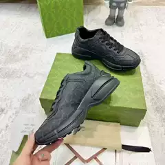 In-Stock G-Brand Classic Color-Block Dad Shoes 2025 New Printed Letter Couple Style Thick-Soled Height-Increasing Versatile Sneakers