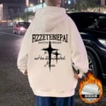 White fleece-lined