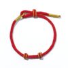 Finely Braided Eight-Strand Braided Rope Semi-Finished Product Wearable Bead Bracelet DIY Couple Unisex Bracelet Free Braided Bracelet Red Rope