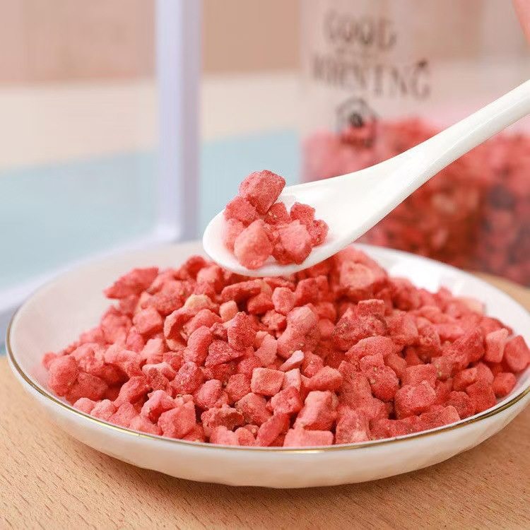 Fruit grains strawberry grains mango diced banana crushed apple grains 5*5 pineapple grains dragon fruit grains baking raw materials wholesale