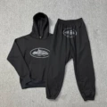 555 black printed black sweatpants 810