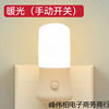 New Plug-In Night Light with Switch, Warm and Cold Color, Living Room, Bedroom, Sleeping Bedside Lamp, Manufacturer Wholesale Street Stall