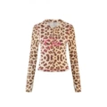 Leopard print coat