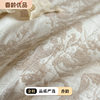 Class A Japanese-style double-layer yarn cotton four-piece set pure cotton light luxury high-end bedding naked sleeping quilt cover bed sheet 4