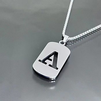 English character 26 letter necklace Taigang chain male and female student couple clothing accessories niche design simple all-match fashion