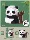 Игрушка Panda gift tiny particle assembly building blocks, совместимая с трехмерной головоломкой Lego, подарочные строительные блоки на тему панды mini 11